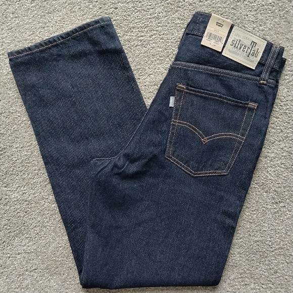 Levi's Silvertab '94 Baggy Dark Wash Wide Leg High Waist Jeans Size 29 - Picture 4 of 15